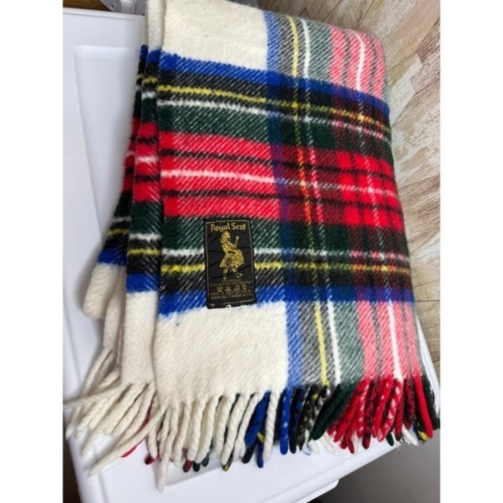 Royal Scot Tartan Plaid Blanket Throw 100% Acrylic Made in Great‎ Britain